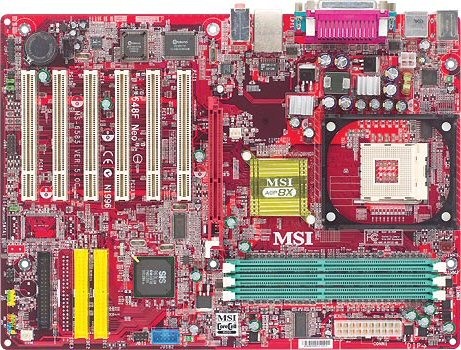 Voir CARTE MERE MSI MPGA 478B 648F NEO-L MS-6585 VER: 5.0C