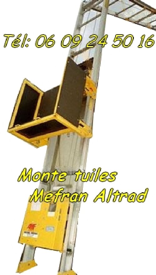 Lève matériaux monte tuiles 15m MF Altrad charge 150Kg (occasion)  [Petites annonces]