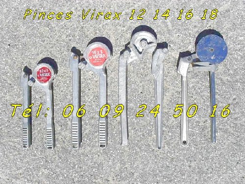 Lots de 4 Pinces à Cintrer Virax, Tél: 06 09 24 50 16 [Petites annonces outils outillage occasion Toulouse]