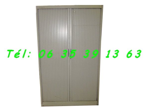 Armoire métallique 2 portes rideau avec étagères [Petites annonces Negoce-Land.com]