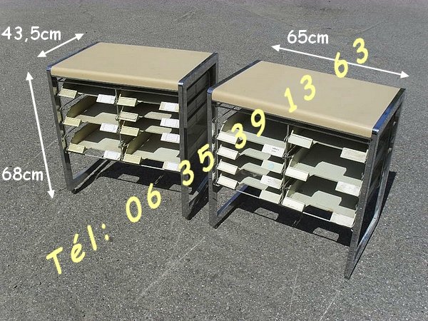 2 Porte document Vintage 10 bacs rangements  [Petites annonces Negoce-Land.com]