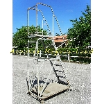 Escabeau mobile étroit plateforme 8 marches + stabilisateurs [Petites annonces outils outillage occasion Toulouse Negoce-Land.com]