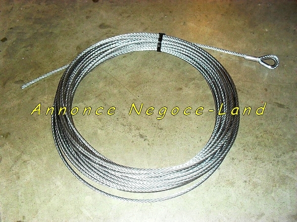 Cable pour Monte-charge Monte tuile Acier Serti bouclé (Neuf) [Petites annonces]