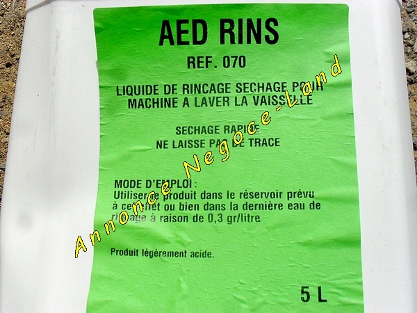 Rins : Liquide de rinçage séchage lave-vaisselle industriel [Petites annonces]