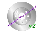 Jeu de 2 disques de frein avant Mga D880 (Neuf) offre Pièces détachées [Petites annonces Negoce-Land.com]