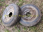 2 Jantes avec pneus Michelin 205-15 X [Petites annonces Negoce-Land.com]