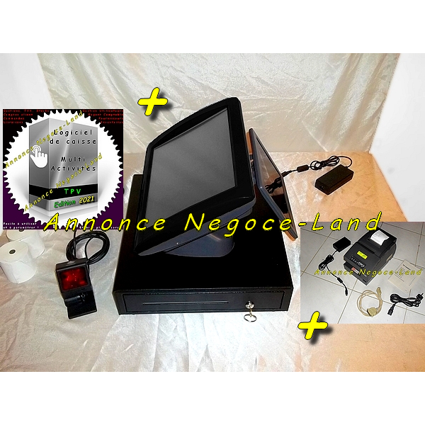 Pack caisse enregistreuse tactile SAGA TPV Perimatic [Petites annonces]