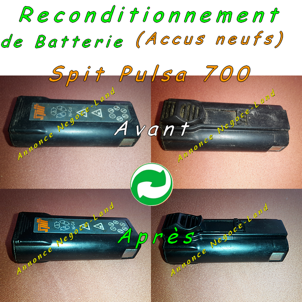 On reconditionne votre batterie pour cloueur Spit 700 Pulsa P/E [Petites annonces outils outillage occasion Toulouse]