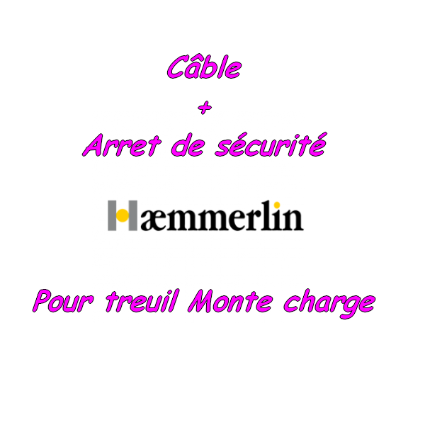 Pour monte charge lève tuile Haemmerlin (câble pour 15m d’échelle + arrêt de sécurité) [Petites annonces outils outillage occasion Toulouse]